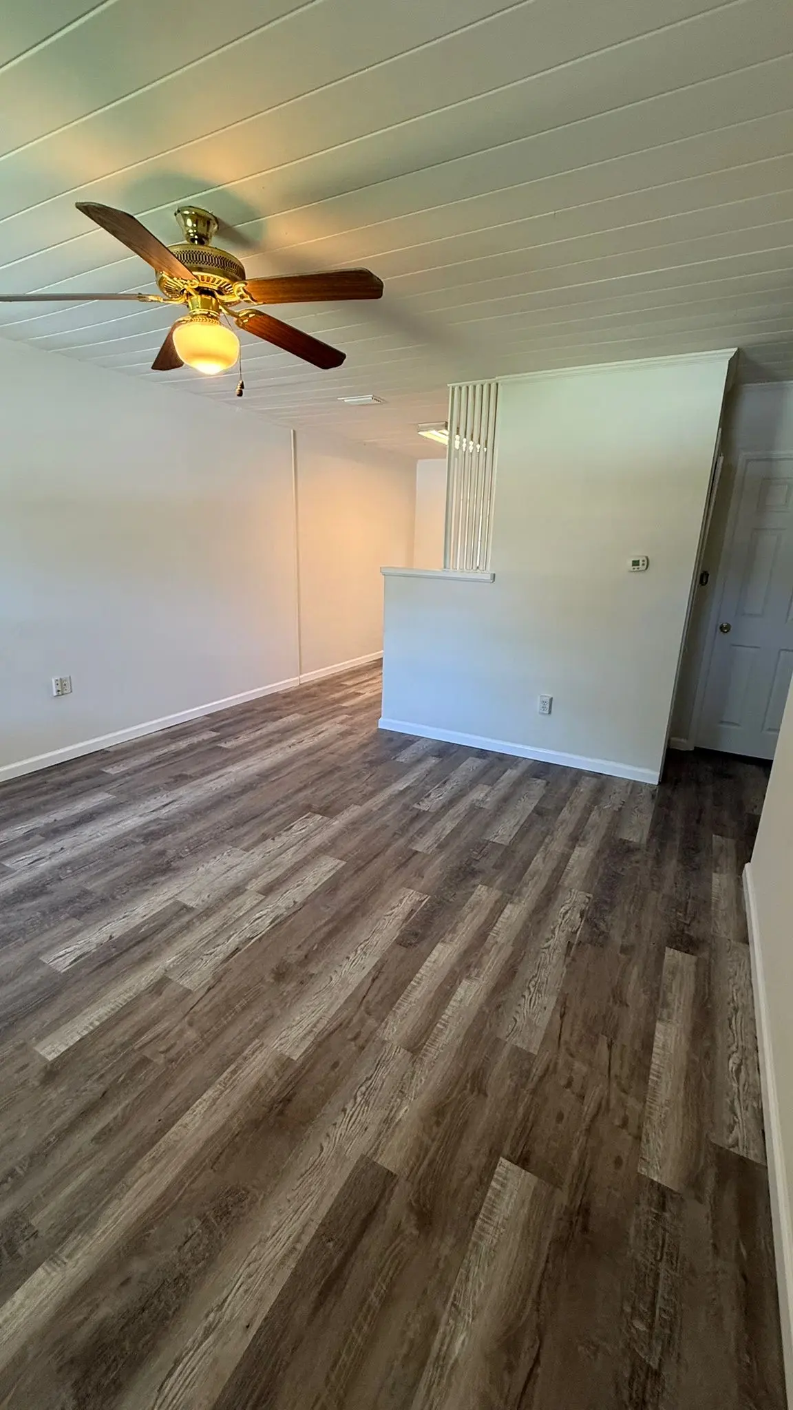 LVP flooring installation with clean transitions