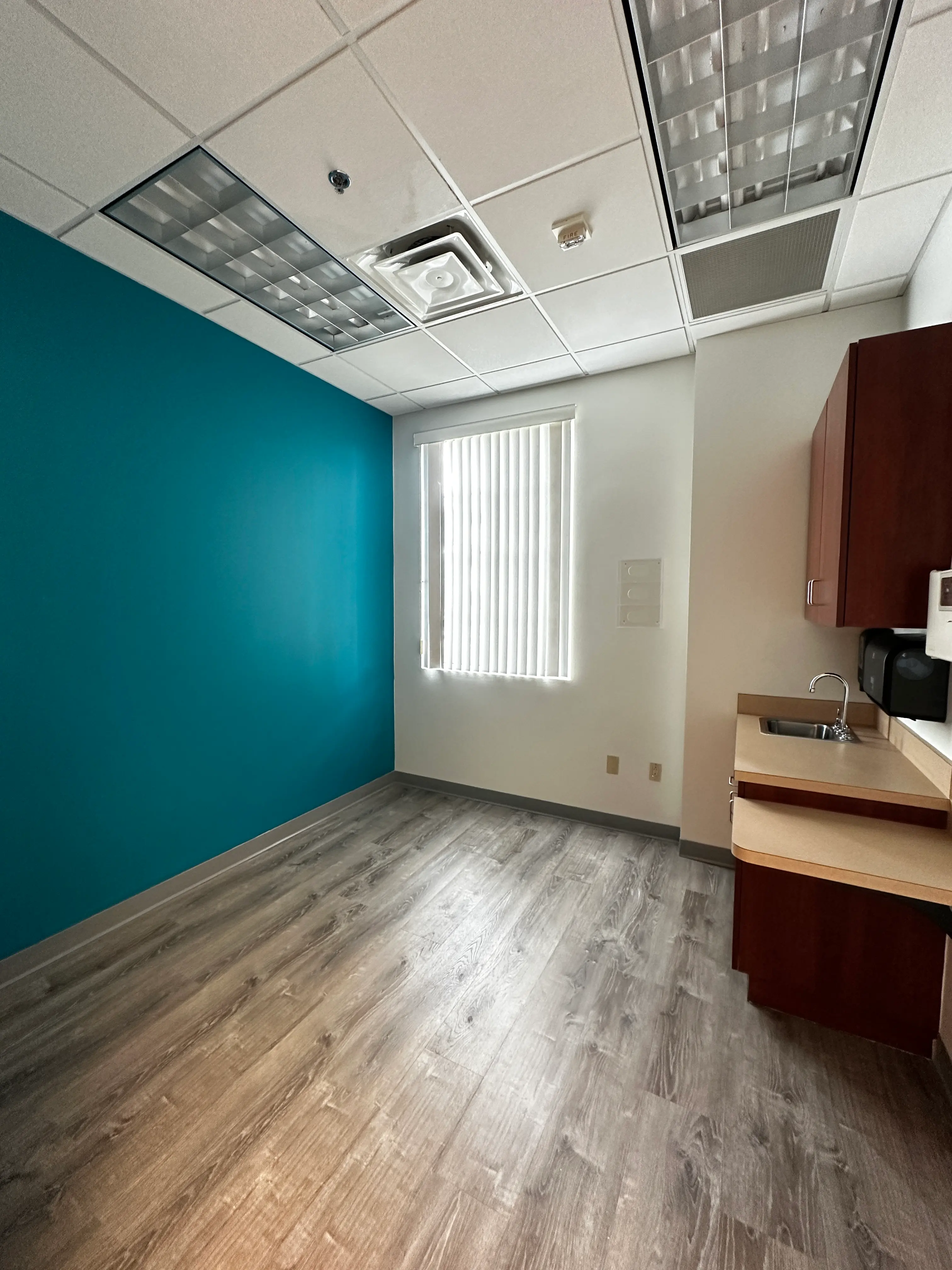 Accent wall after interior painting